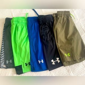 Boys Youth Small - Under Armour shorts - lot of 5